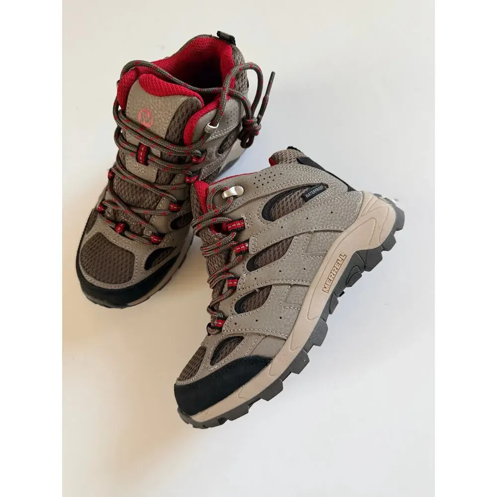 Merrell Moab 3 Mid Waterproof Hiking Boots Big Kid